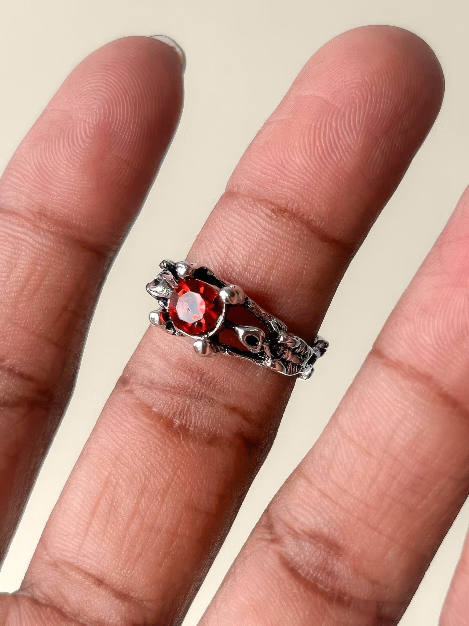 Crimson Crest Ring